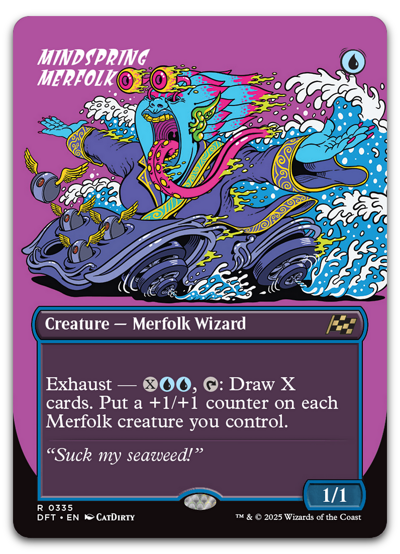 Mindspring Merfolk (Borderless) (Aetherdrift)
