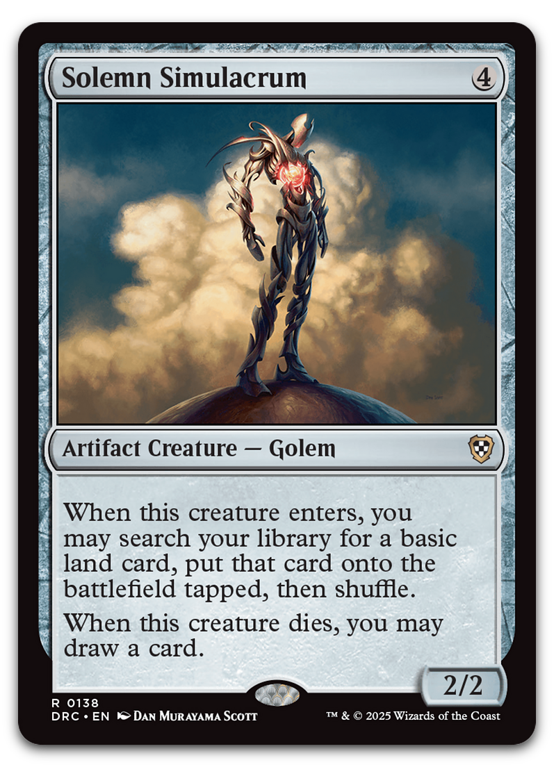 Solemn Simulacrum (Commander: Aetherdrift)