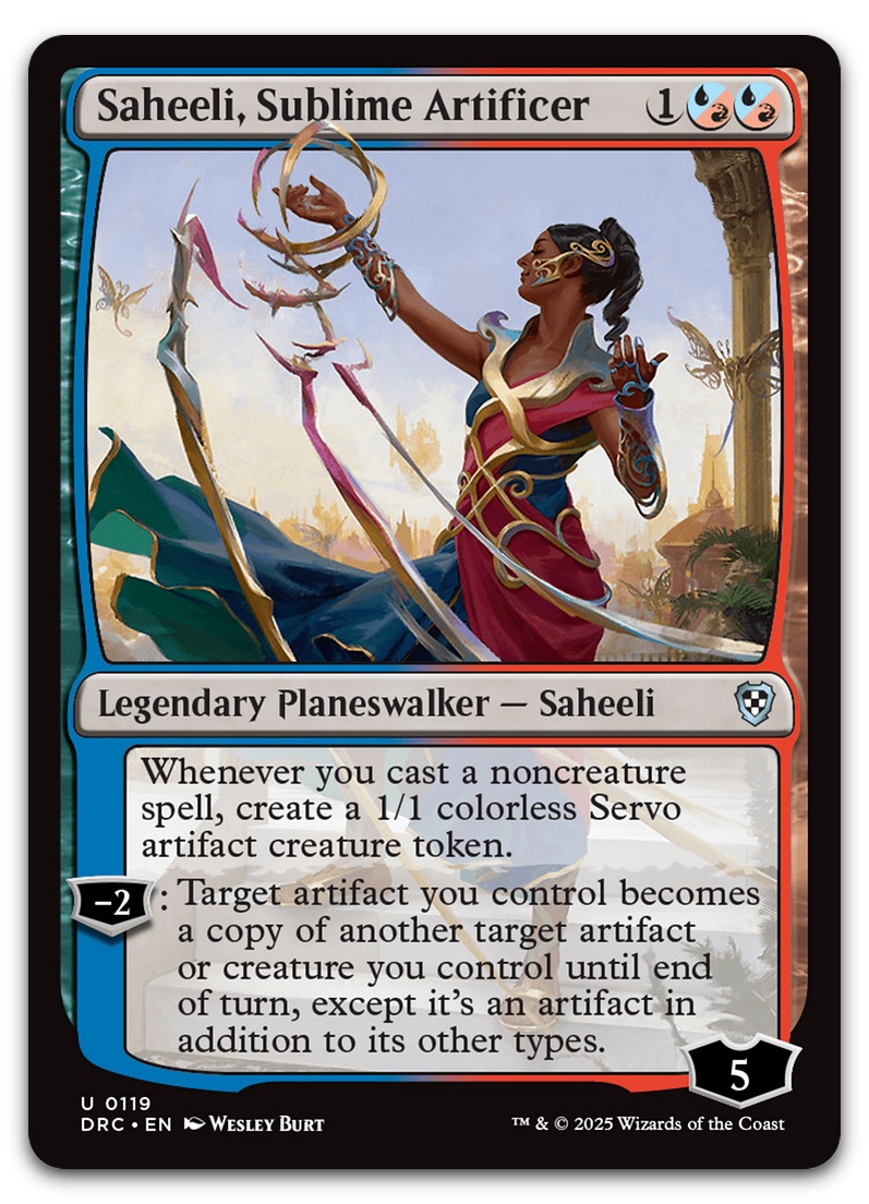 Saheeli, Sublime Artificer (Commander: Aetherdrift)