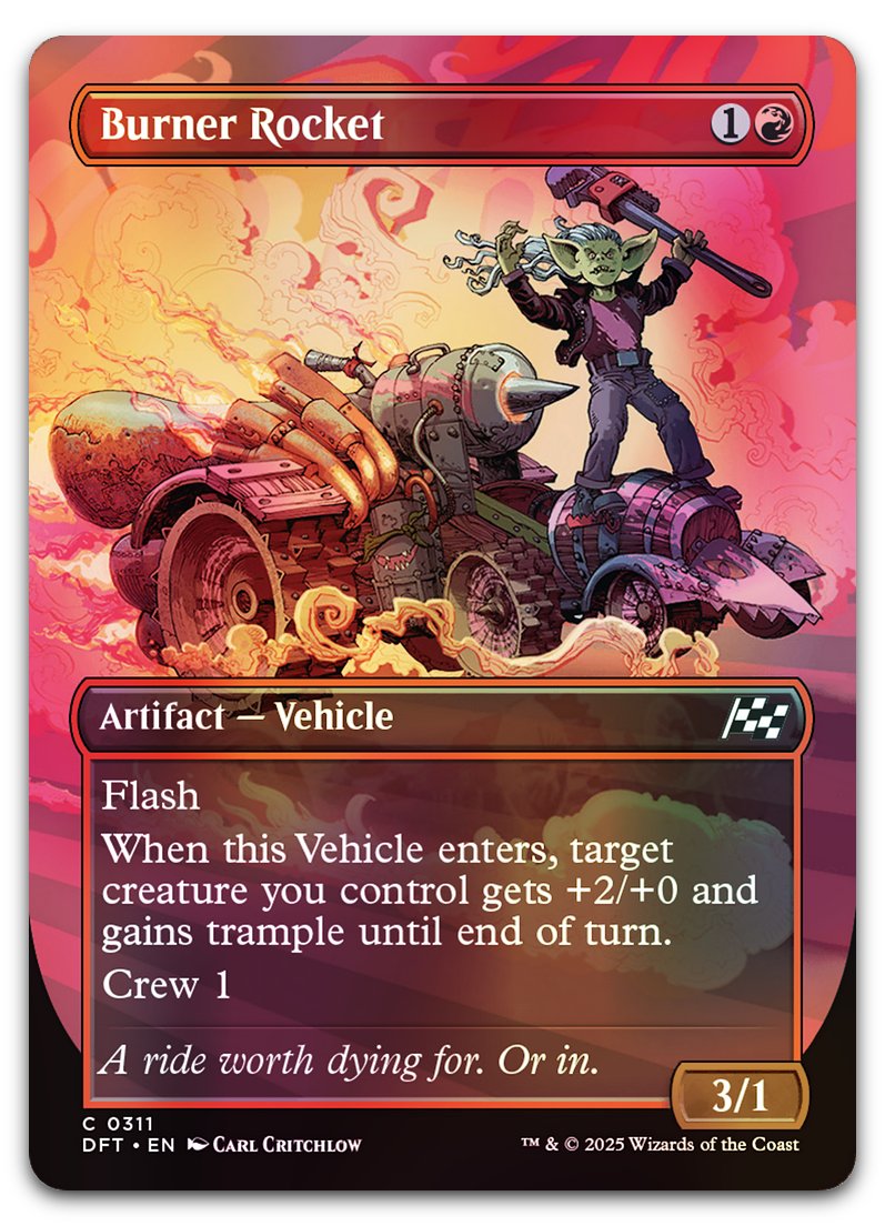 Burner Rocket (Borderless) (Aetherdrift)