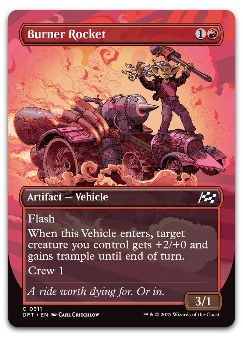 Burner Rocket (Borderless) (Aetherdrift)