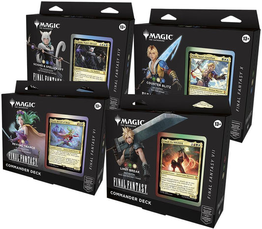 Final Fantasy Commander Deck Case (set of 4)
