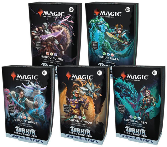 Tarkir Dragonstorm Commander Deck Case (set of 5)