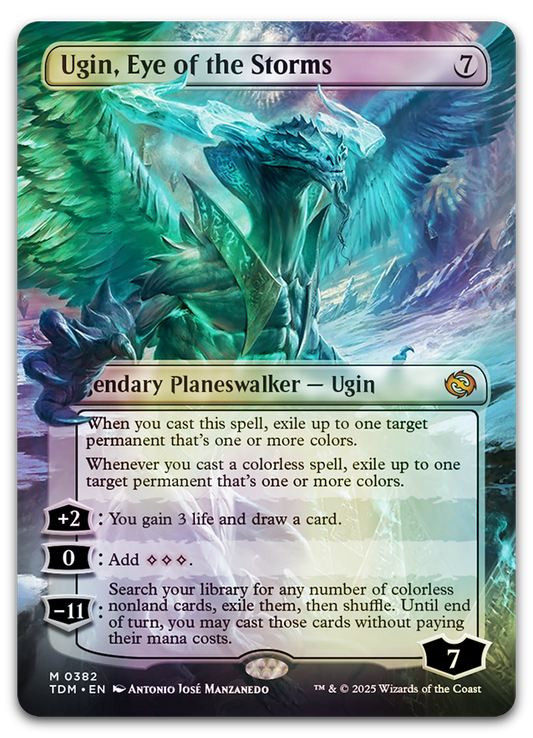 Ugin, Eye of the Storms (Borderless) (Tarkir: Dragonstorm)