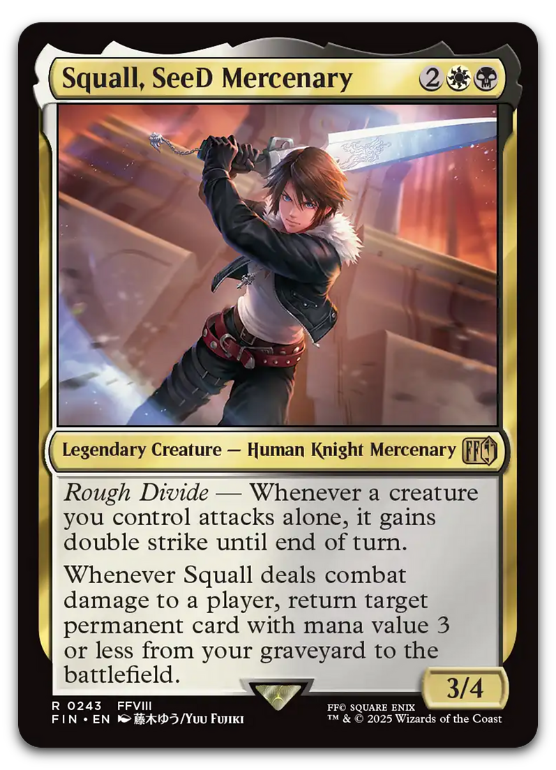 (243) Magic The Gathering Magic: The Gathering - FINAL FANTASY Single: Squall, SeeD Mercenary Holo Rare (243) Magic The Gathering Magic: The Gathering - FINAL FANTASY Single: Squall, SeeD Mercenary Holo Rare