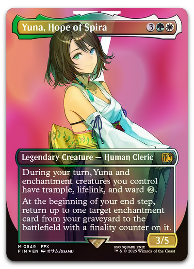 Yuna, Hope of Spira (Borderless) (Surge Foil) (FINAL FANTASY)