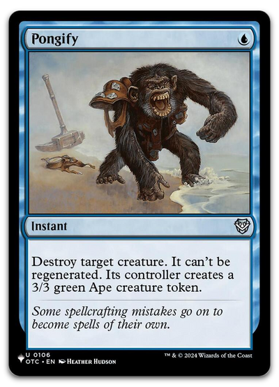 Pongify (OTC) (The List Reprints)