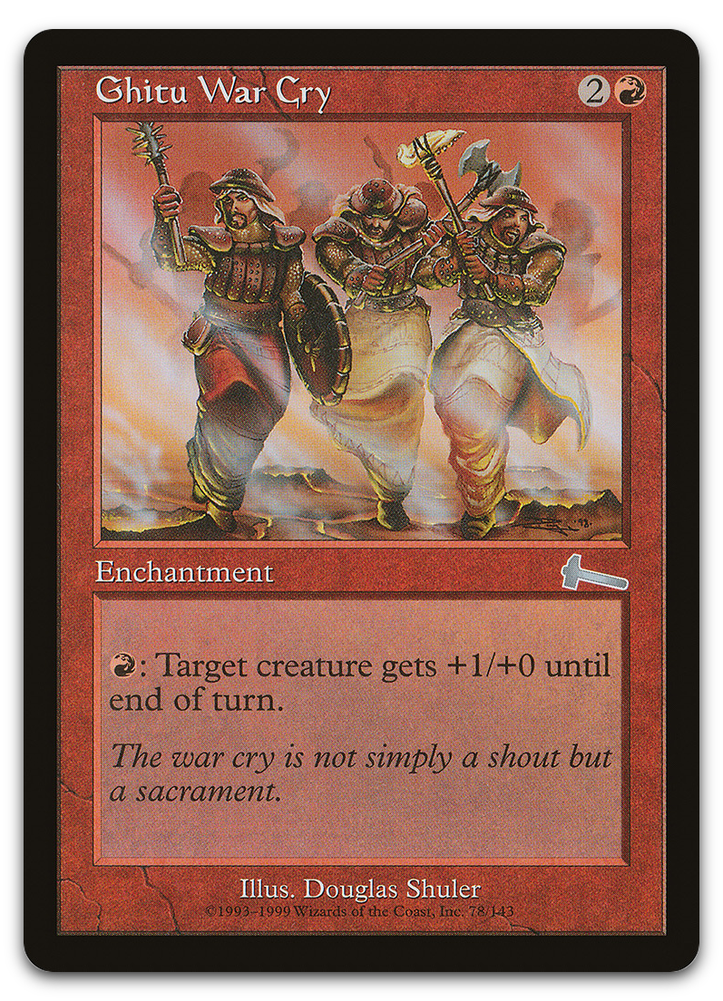Ghitu War Cry (Urza's Legacy)