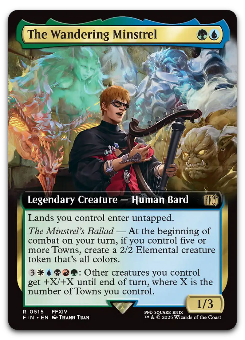 The Wandering Minstrel (Extended Art) (FINAL FANTASY) Cardsurfer Games The Wandering Minstrel (Extended Art) (FINAL FANTASY) Cardsurfer Games