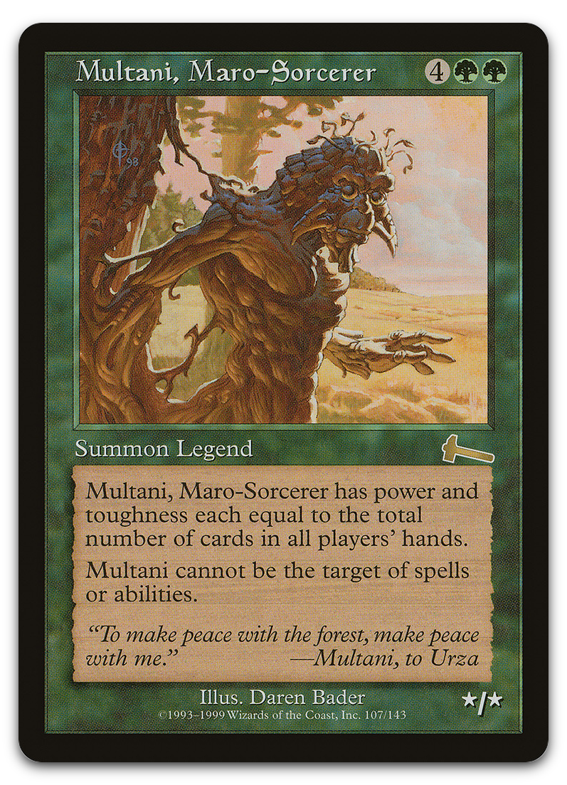 Multani, Maro-Sorcerer (Urza's Legacy)