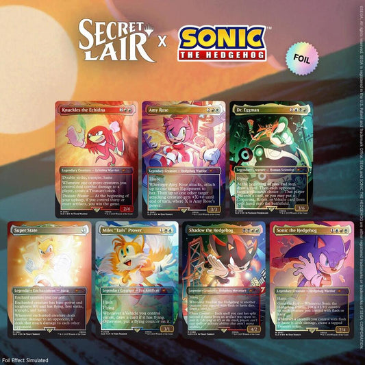 Secret Lair x Sonic the Hedgehog Superdrop: Friends & Foes (RAINBOW FOIL)