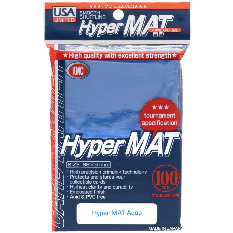 Card Sleeves: Hyper Matte Aqua, USA Pack (100 ct)
