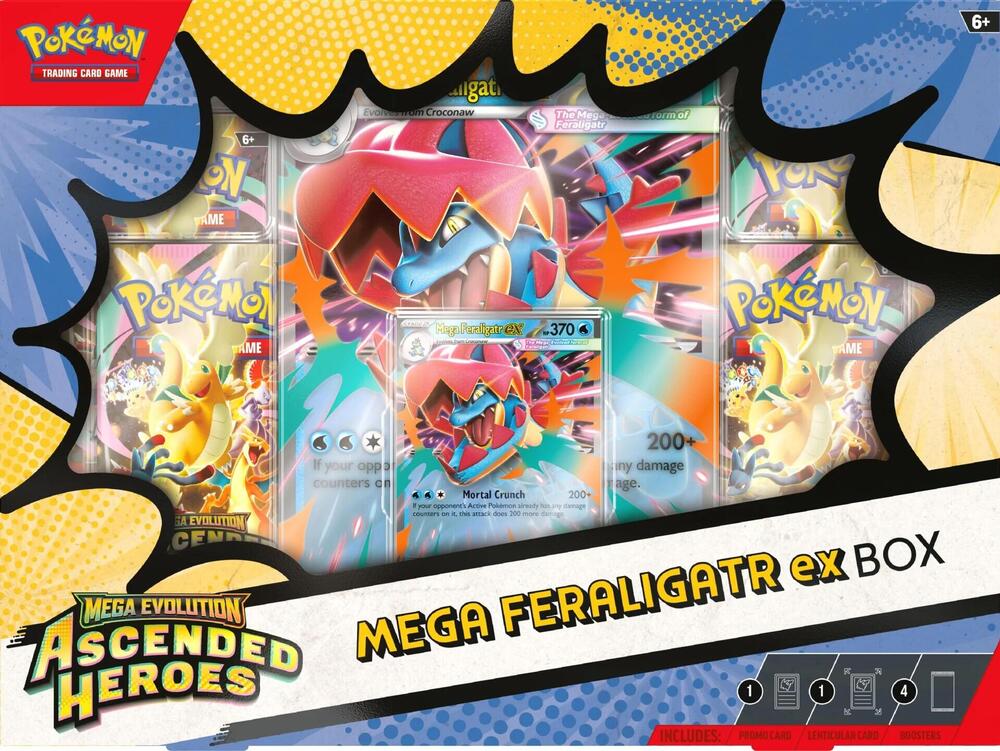 Pokemon TCG - Ascended Heroes Mega Feraligatr ex Box - ME: Ascended Heroes (ASC)