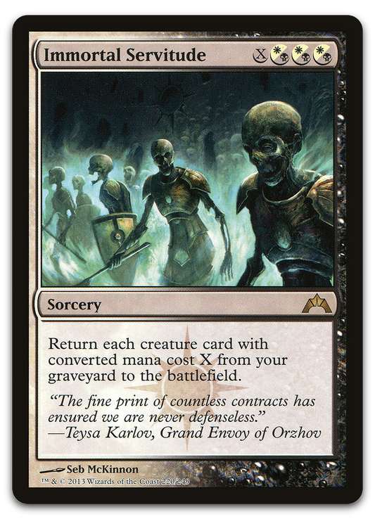Immortal Servitude (Gatecrash)