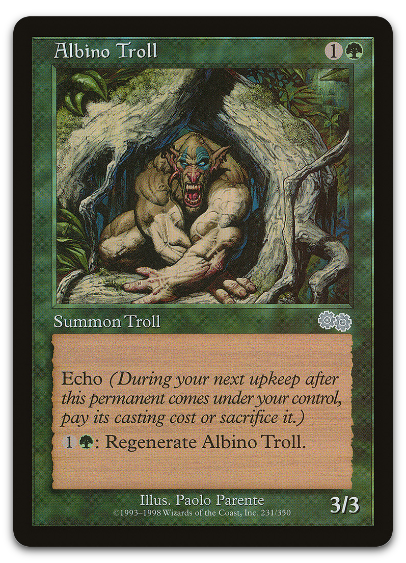 Albino Troll (Urza's Saga)