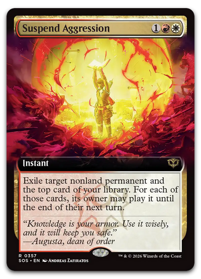 Suspend Aggression (Extended Art) (Secrets of Strixhaven)