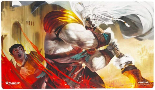 Magic: The Gathering Secrets of Strixhaven Playmat - Ajani's Response - GameGenic Playmats