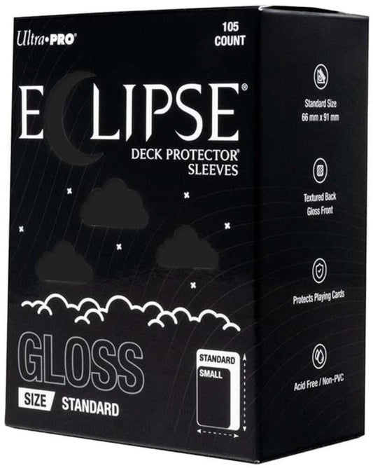 Ultra Pro Eclipse Standard Gloss Deck Protector Sleeves - Black