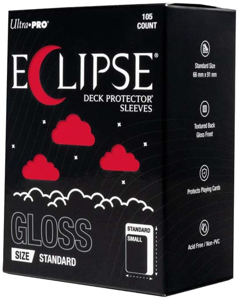 Ultra Pro Eclipse Standard Gloss Deck Protector Sleeves - Apple Red