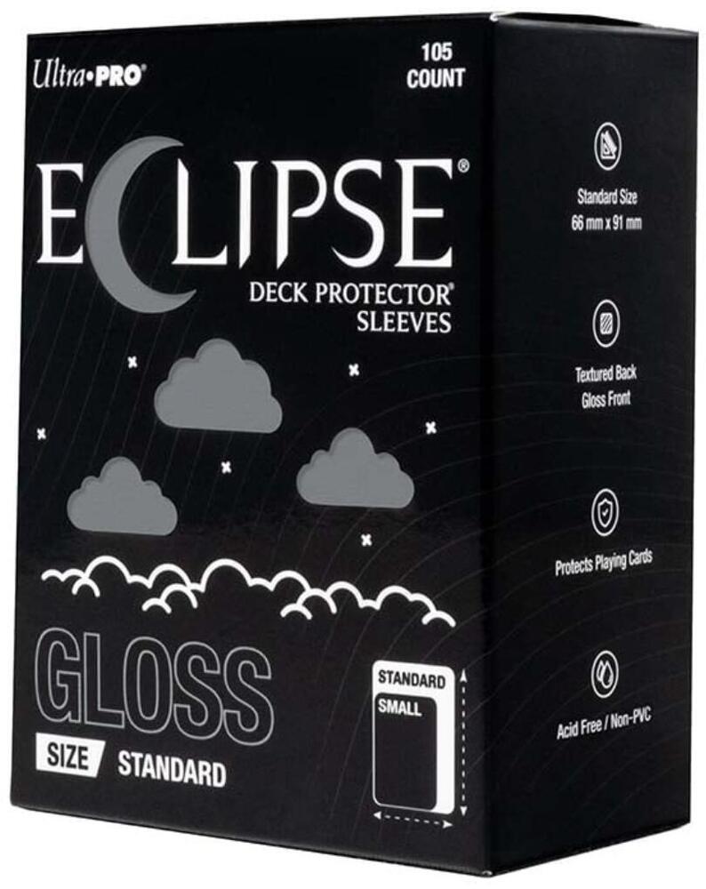 Ultra Pro Eclipse Standard Gloss Deck Protector Sleeves - Gray