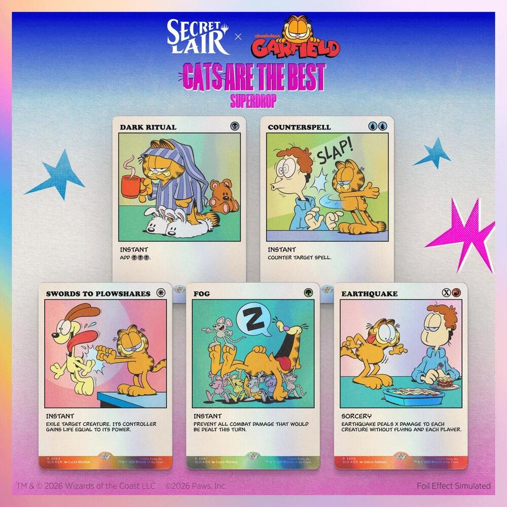 Secret Lair Drop: Secret Lair x Garfield: As Intended - Traditional Foil Edition - Secret Lair Drop Series (SLD)