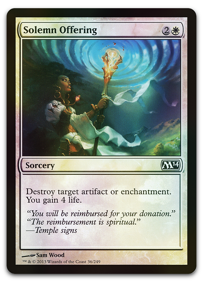 Solemn Offering (Magic 2014 (M14))