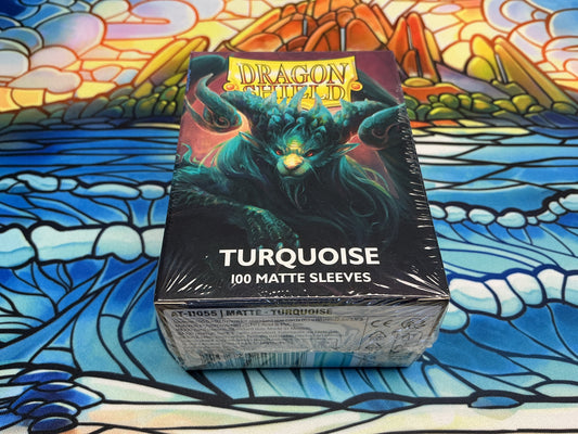 Dragon Shield Sleeves: Standard- Matte Turquoise 'Atebeck' (100 ct.)