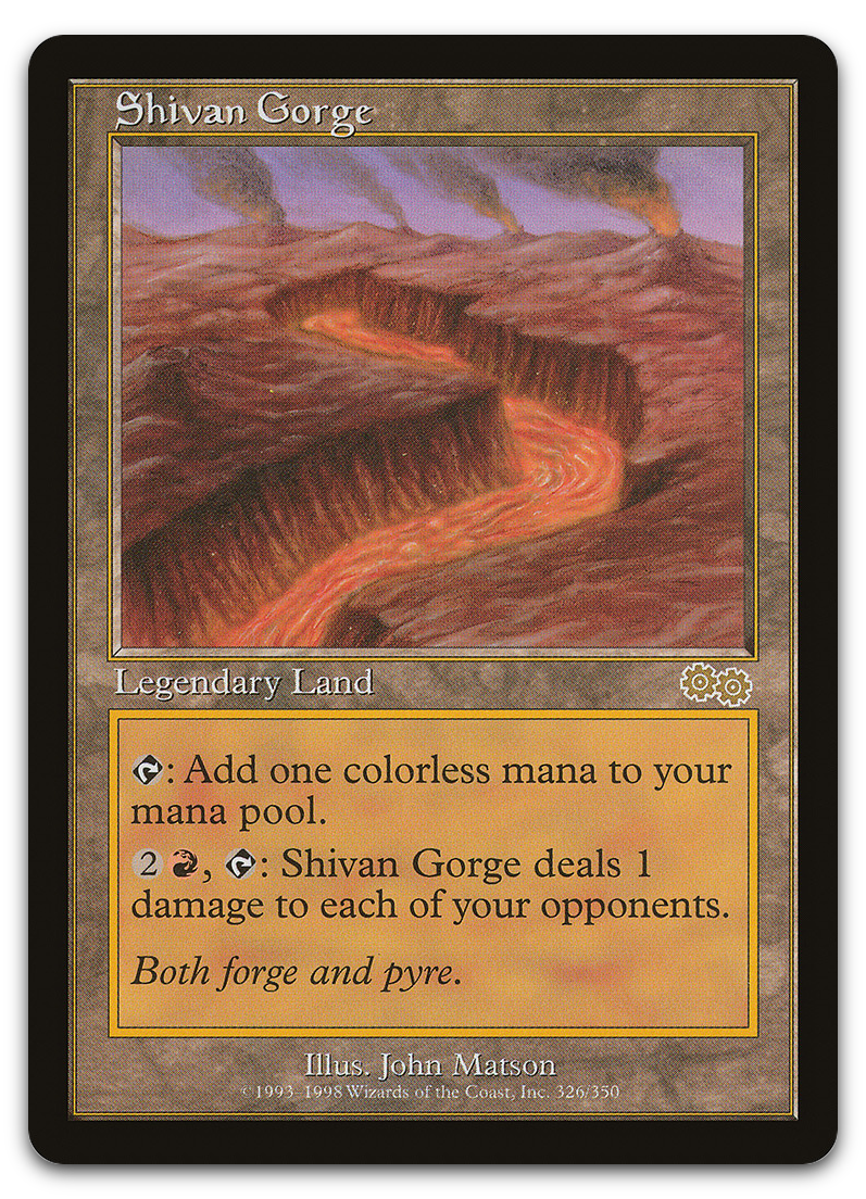 Shivan Gorge (Urza's Saga)