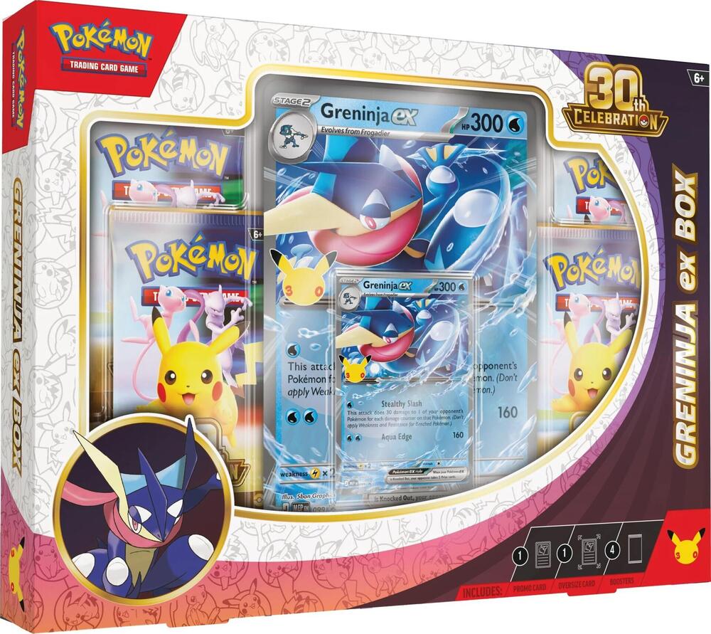 Pokemon 30th Celebration Greninja EX Box