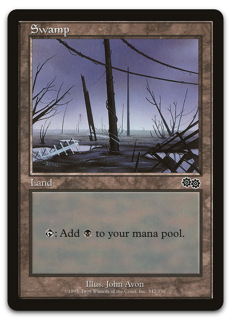Swamp (342) (Urza's Saga)
