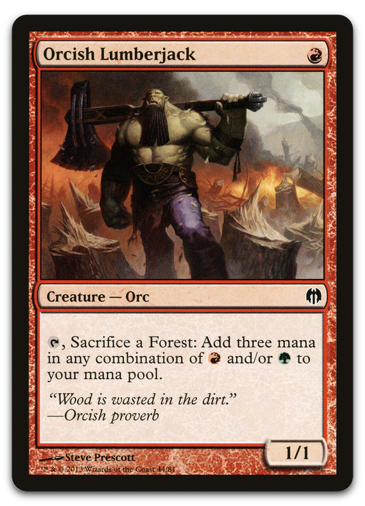 Orcish Lumberjack (Duel Decks: Heroes vs. Monsters)