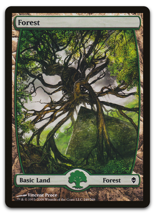 Forest (249) - Full Art (Zendikar)
