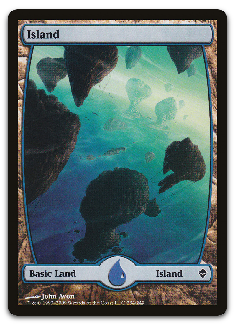 Island (234) - Full Art (Zendikar)