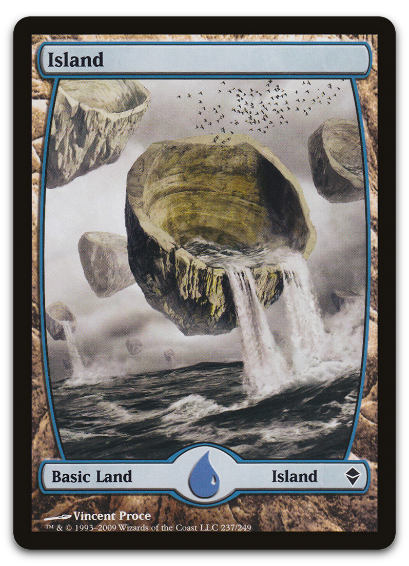 Island (237) - Full Art (Zendikar)