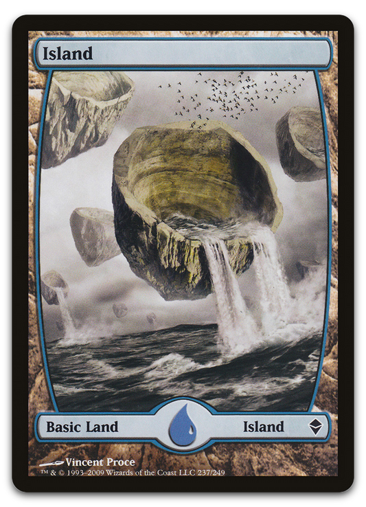 Island (237) - Full Art (Zendikar)