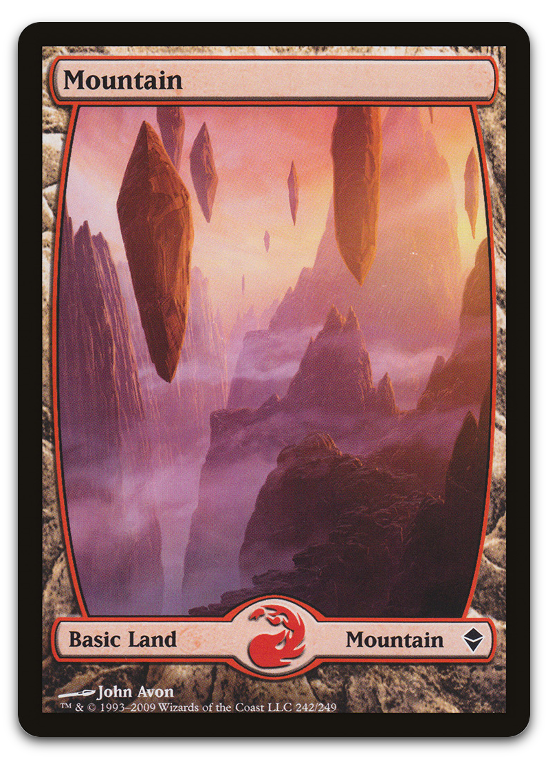 Mountain (242) - Full Art (Zendikar)