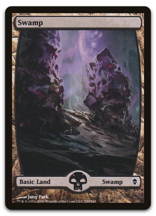 Swamp (239) - Full Art (Zendikar)