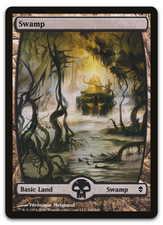 Swamp (240) - Full Art (Zendikar)