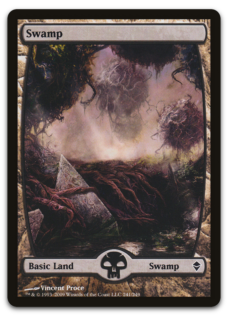 Swamp (241) - Full Art (Zendikar)