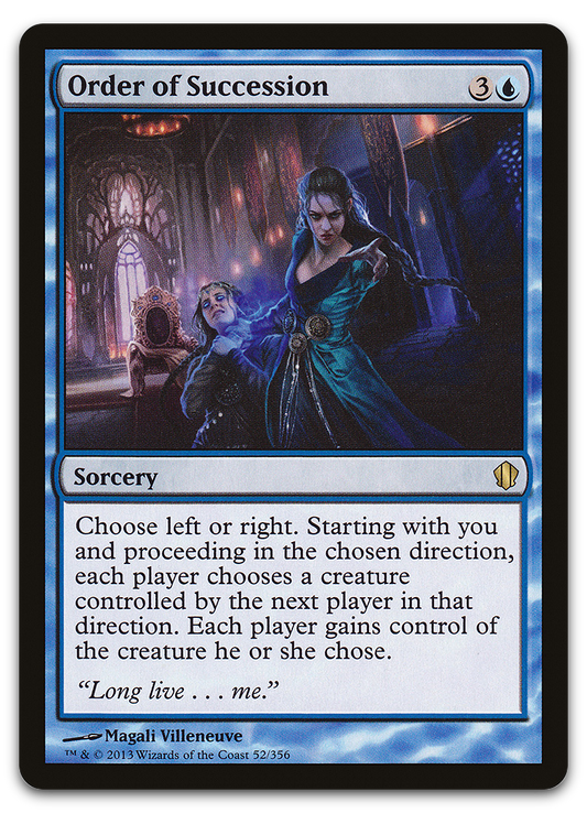Order of Succession (Commander 2013)