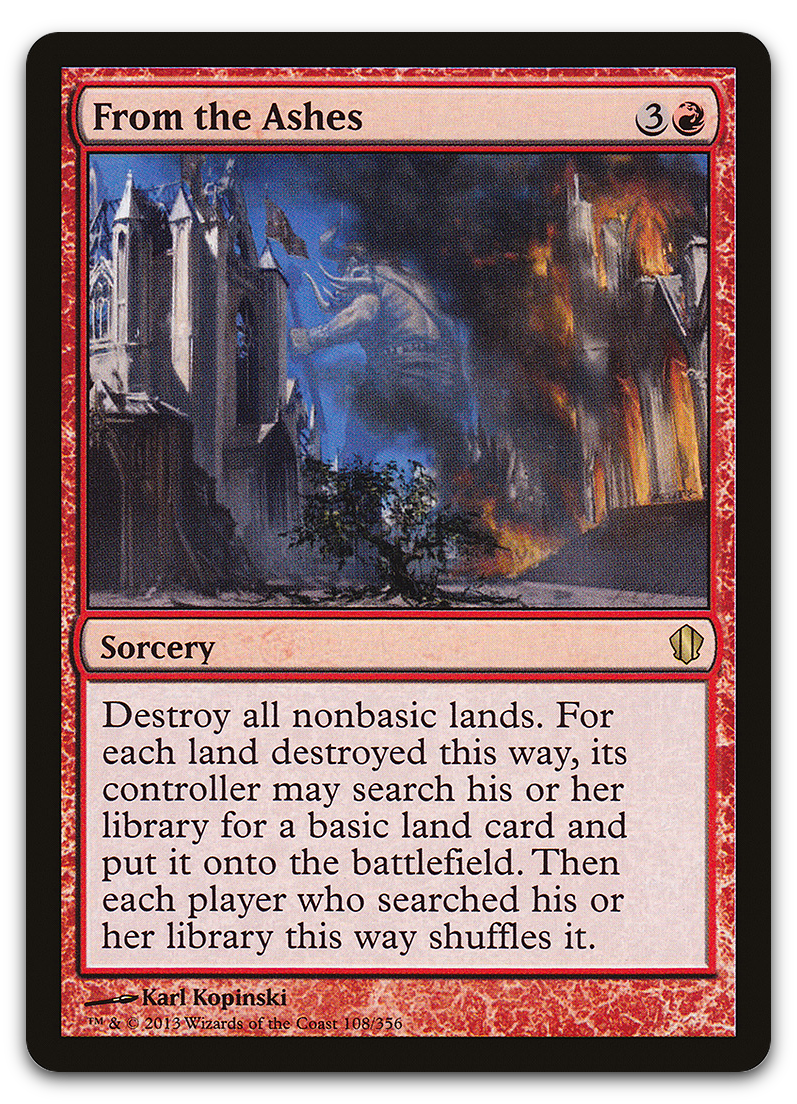 From the Ashes (Commander 2013)