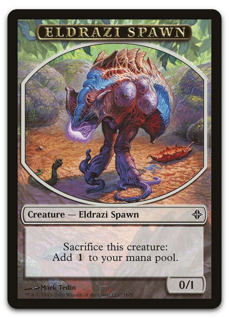 Eldrazi Spawn Token (1b) (Rise of the Eldrazi)