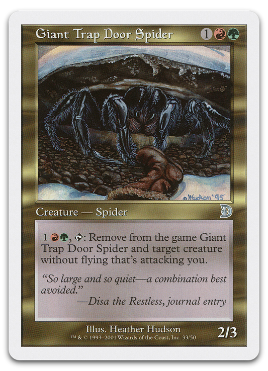 Giant Trap Door Spider (Deckmasters Garfield vs Finkel)