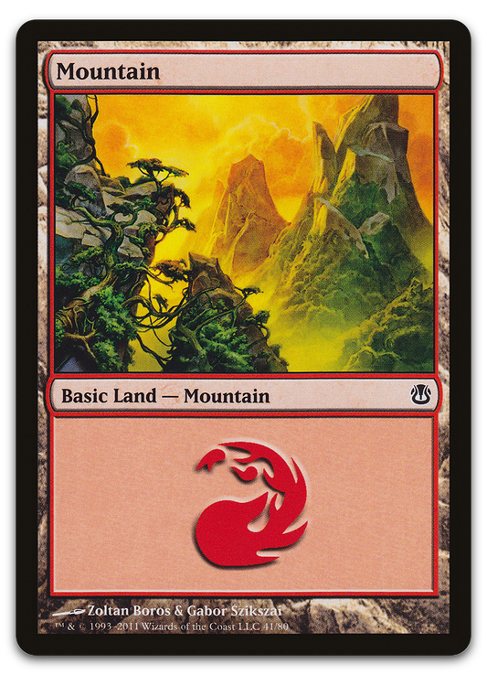 Mountain (41) (Duel Decks: Ajani vs. Nicol Bolas)