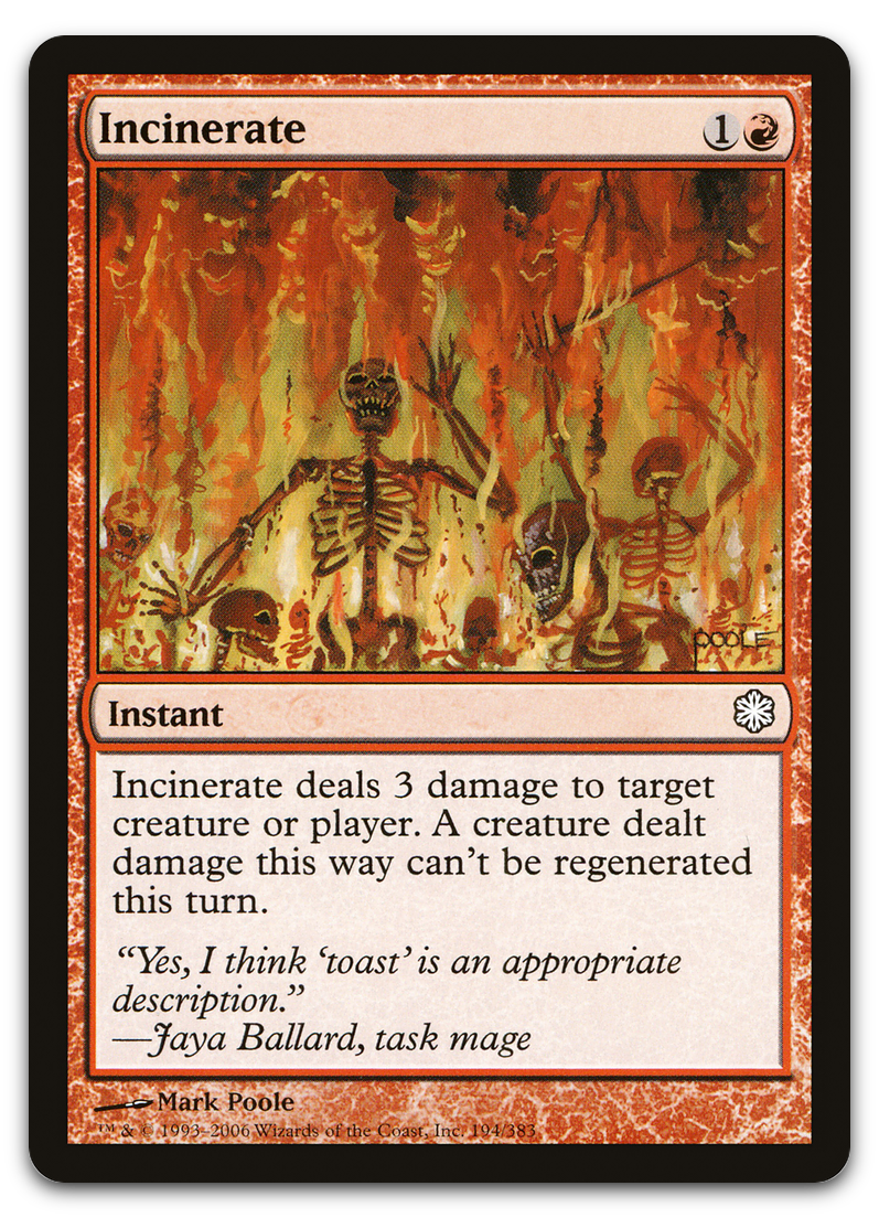 Incinerate (Coldsnap Theme Deck Reprints)