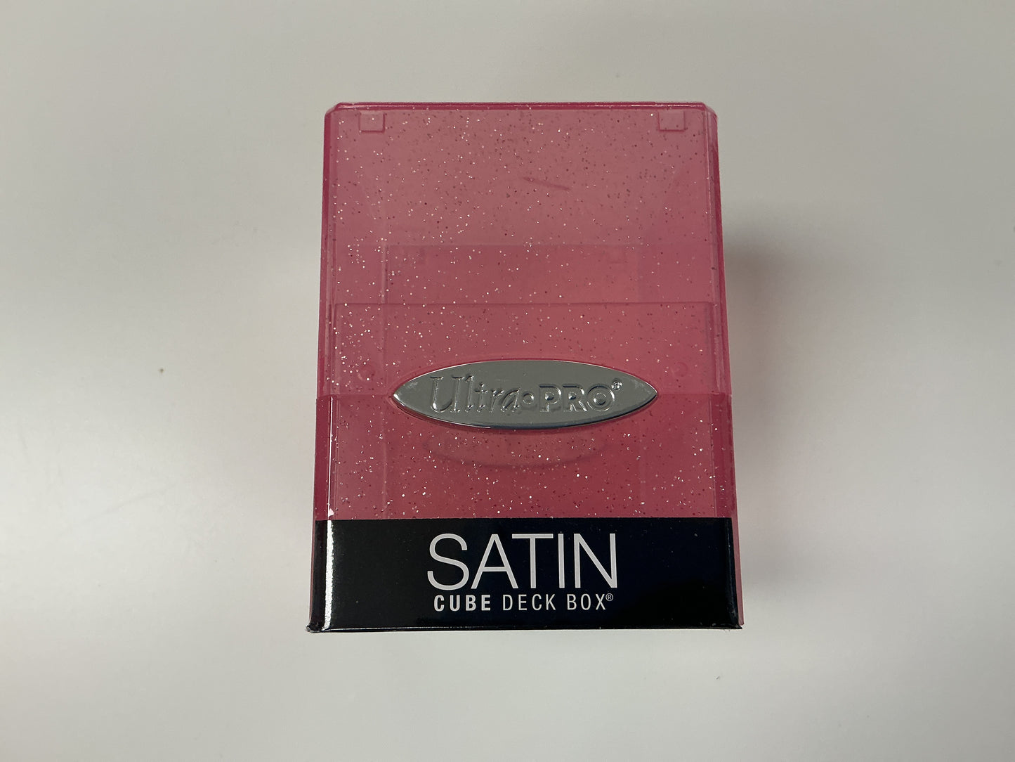 UltraPro Satin Cube Deck Box (Glitter Pink)