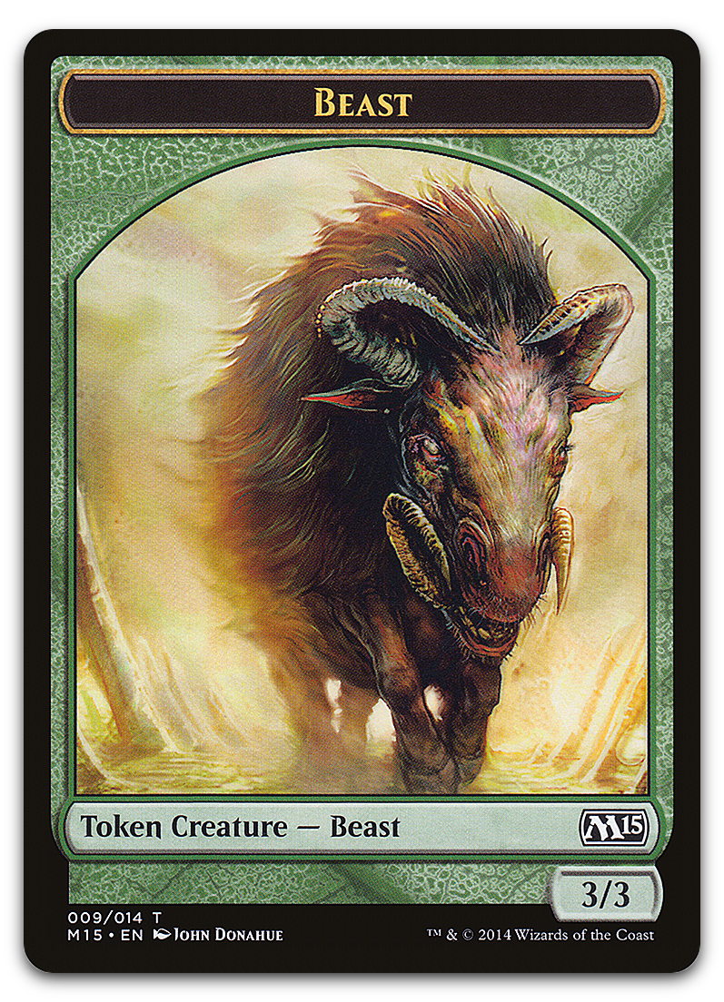 Beast Token (Green) (Magic 2015 (M15))
