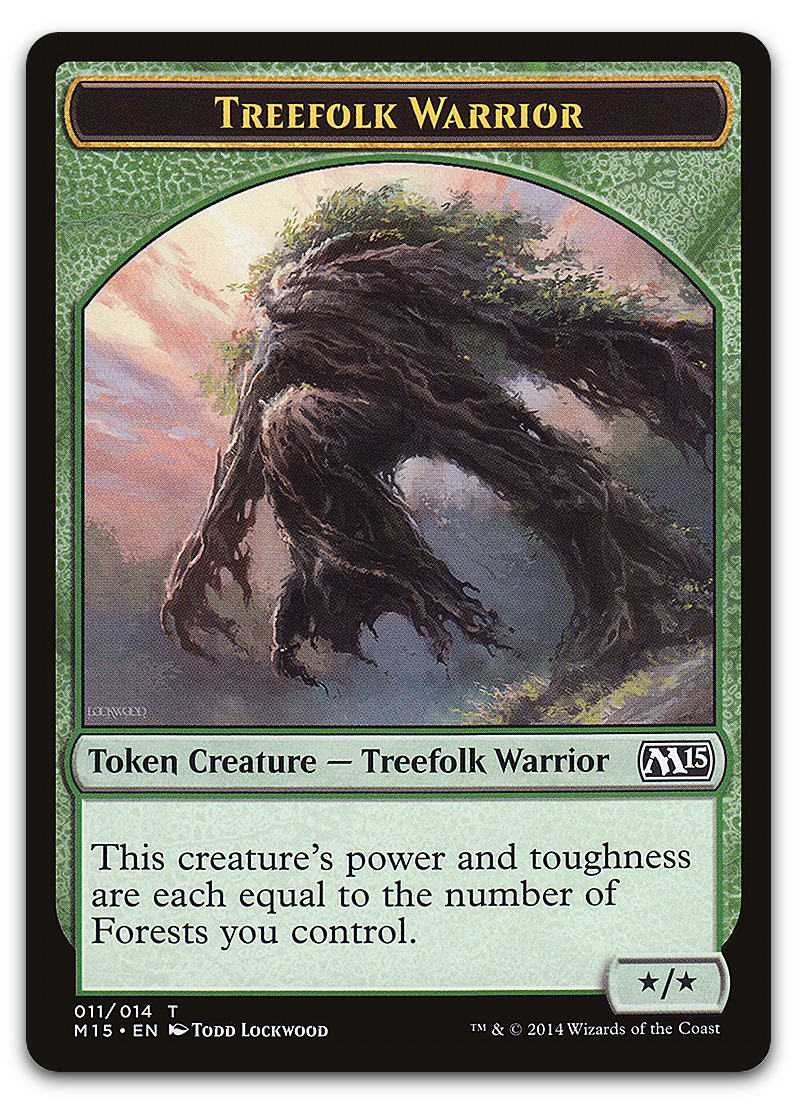 Treefolk Warrior Token (Magic 2015 (M15))