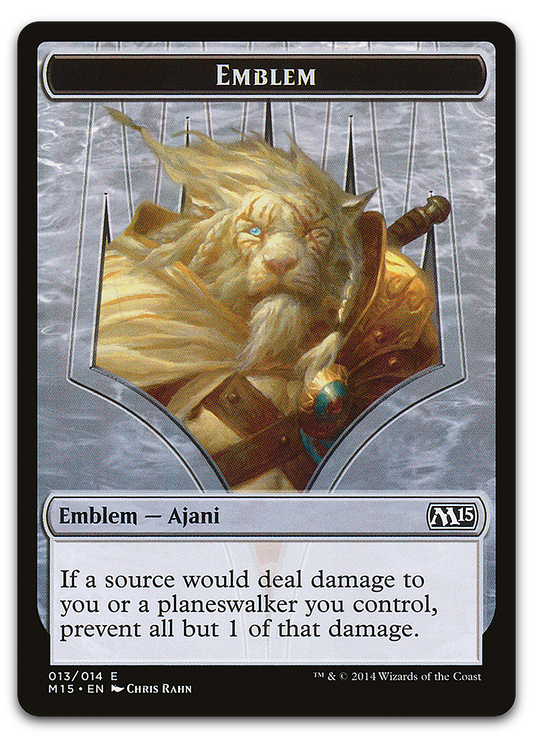 Emblem - Ajani Steadfast (Magic 2015 (M15))