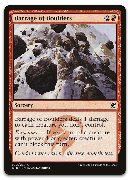 Barrage of Boulders (Khans of Tarkir)